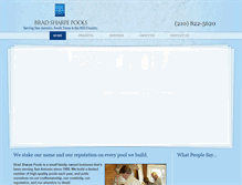 Tablet Screenshot of bradsharpepools.com